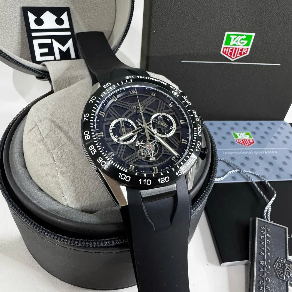TAG Heuer Carrera Skeleton Tourbillon – Black