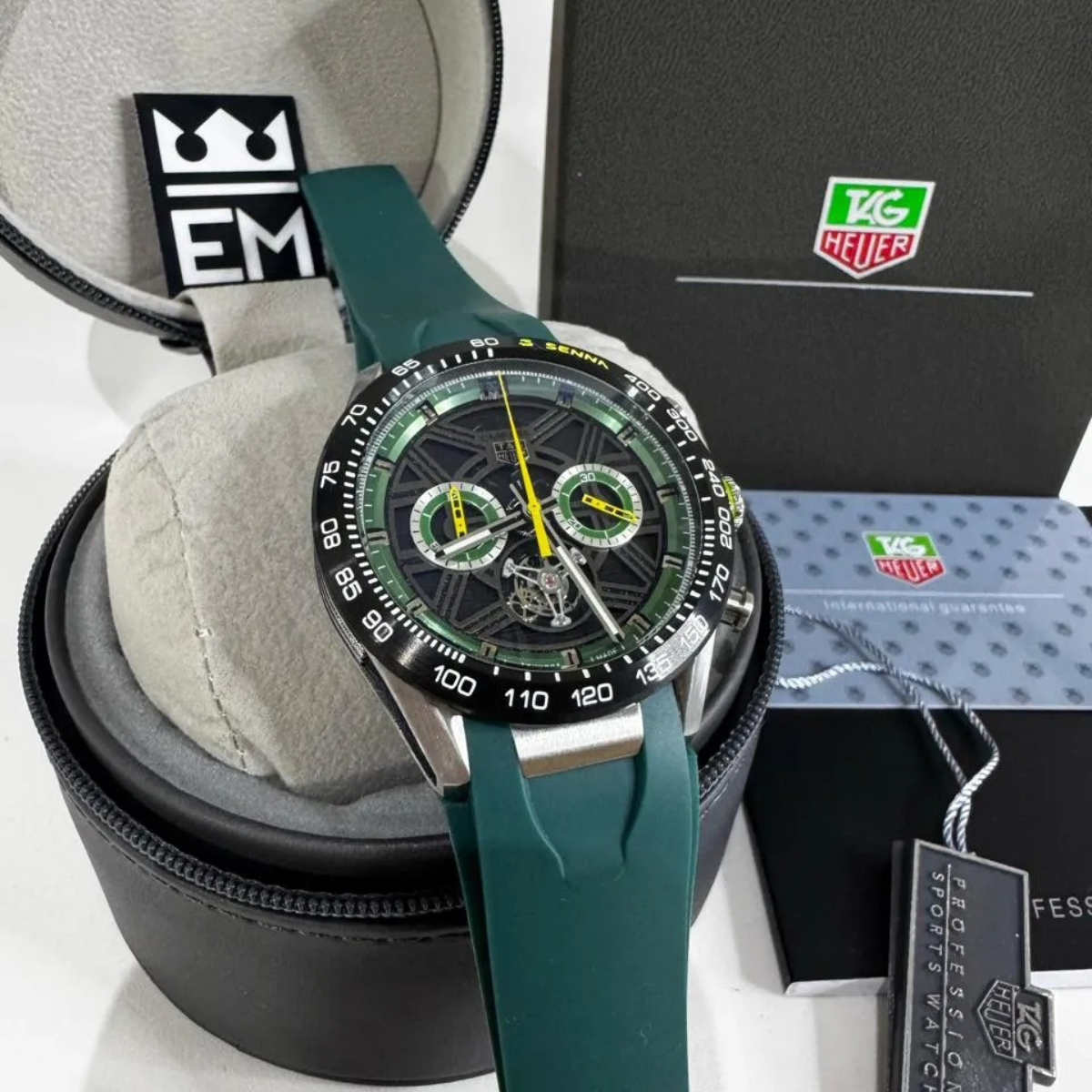 TAG Heuer Carrera Senna Skeleton Tourbillon – Green Yellow