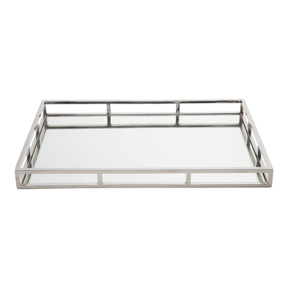 Bandeja de Aço Inox Cromado com Espelho 56cm