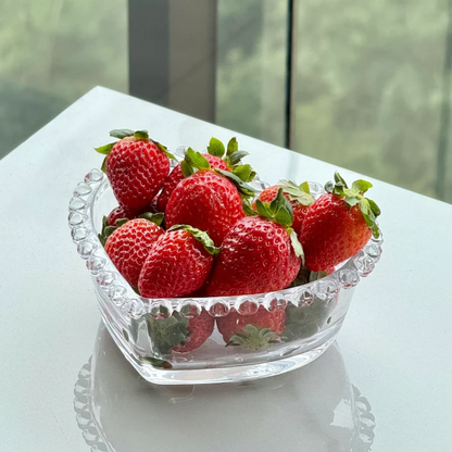 Bowl Formato de Coração em Cristal 13,5cm