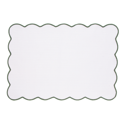 Jogo Americano Retangular Cloud Poliester Branco 30x45