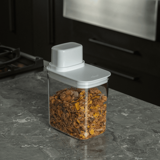 Pote Hermético com Medidor Drop Branco 1,5L