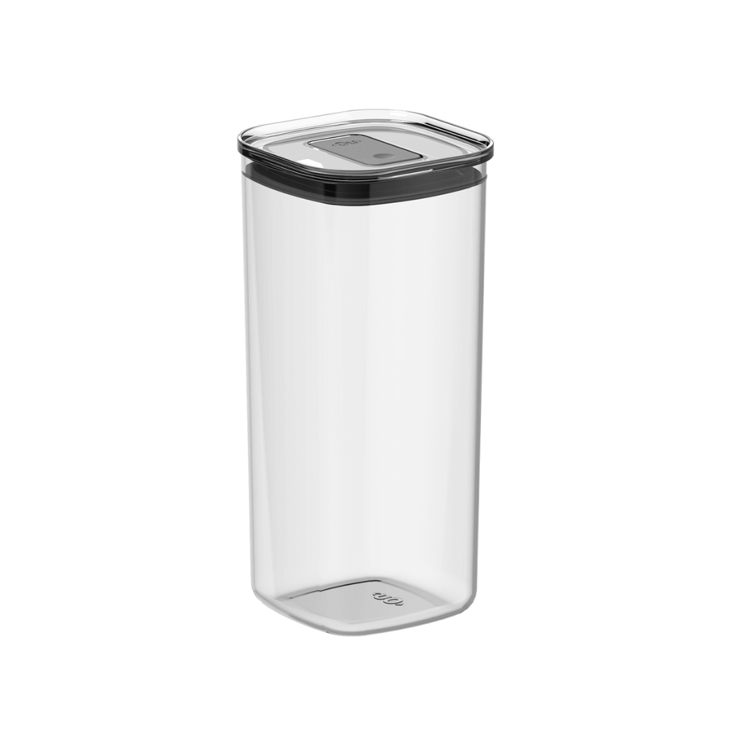 Pote Hermético Quadrado Duo Lock 1,5L