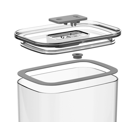 Pote Hermético Retangular Duo Lock 1,5L