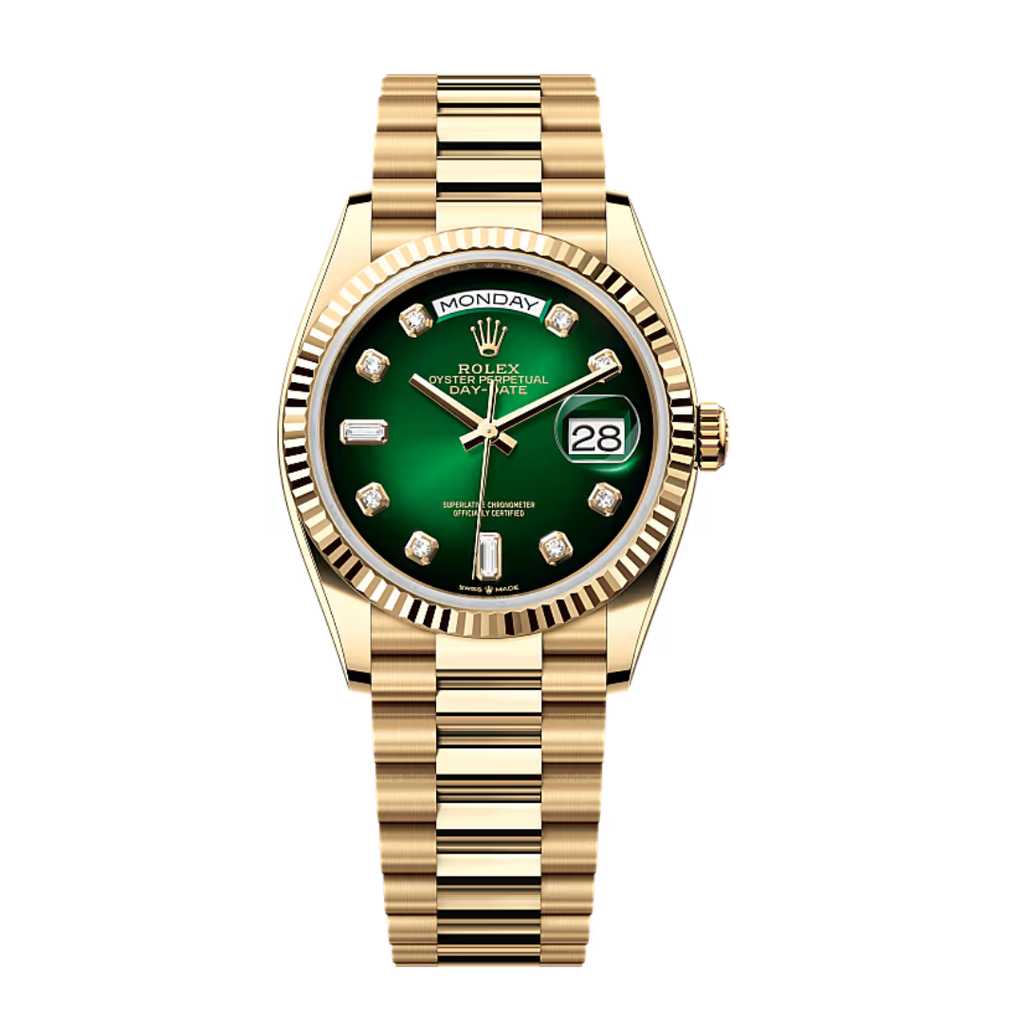 Rolex Day-Date 36 Yellow Gold – Green Dial