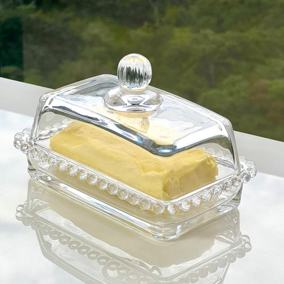 Kit Mesa Posta Cristal Pearl Bolinha 6 Peças