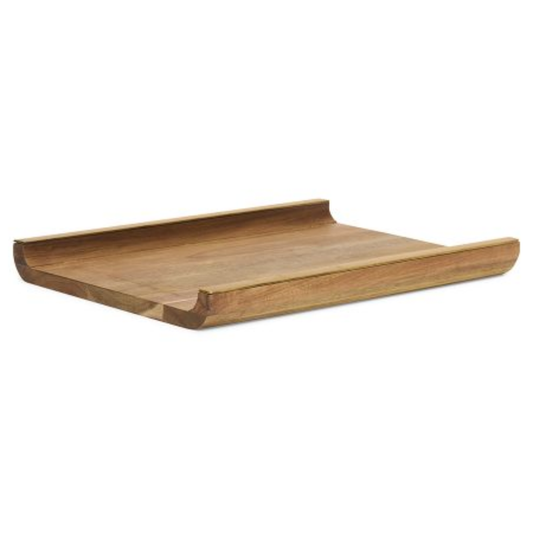 Bandeja em Madeira e Metal Marrom 45,5cm