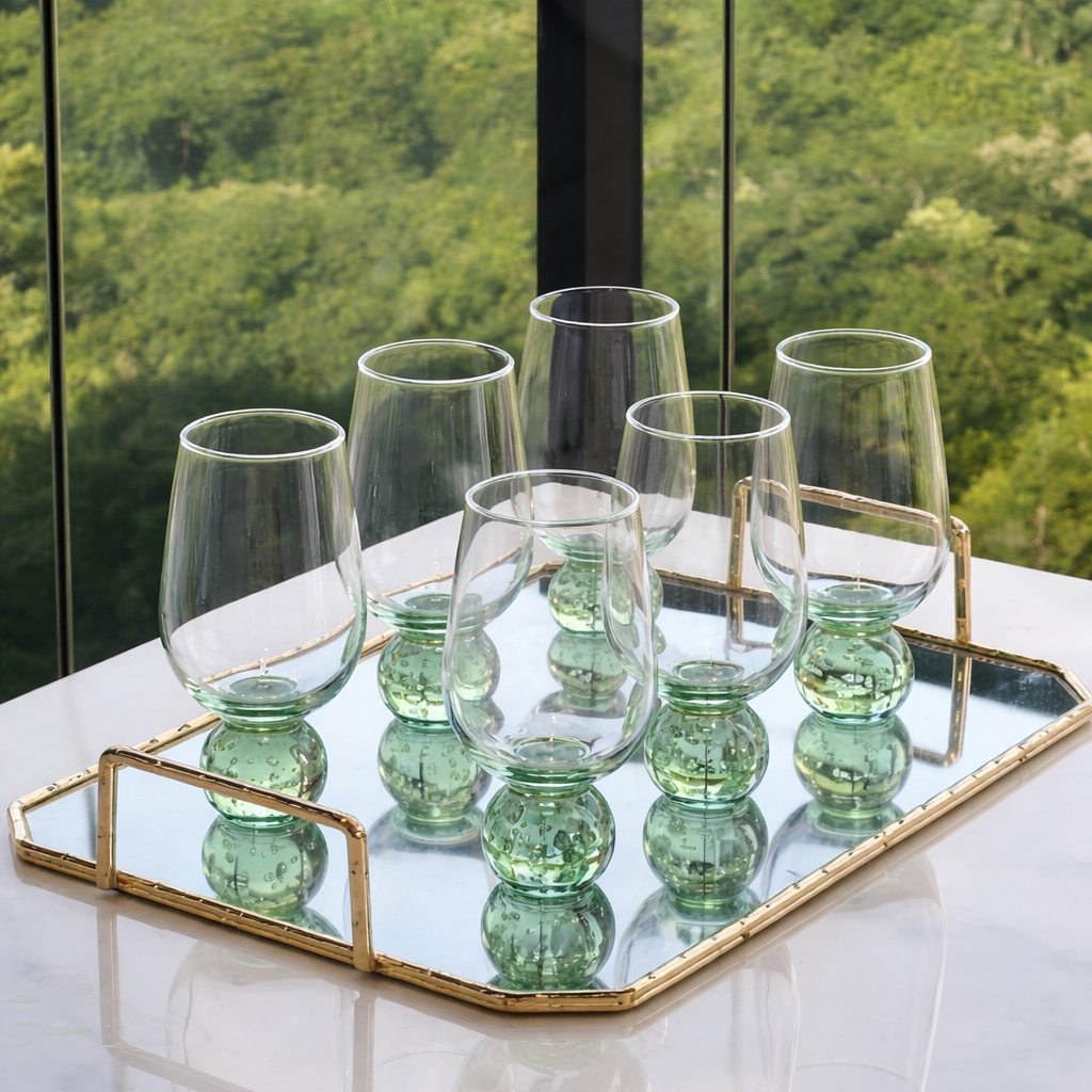 Jogo 6 Taças Base Esfera para Vinho Verde 540ml