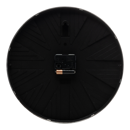 Relógio de Parede Plástico Modern Preto 30,5cm